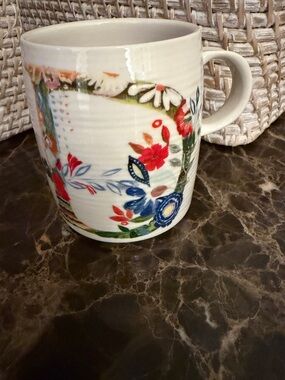 Anthropologie letter D coffee cup